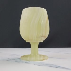 Natural Stone Goblet Chalise Wine Glass